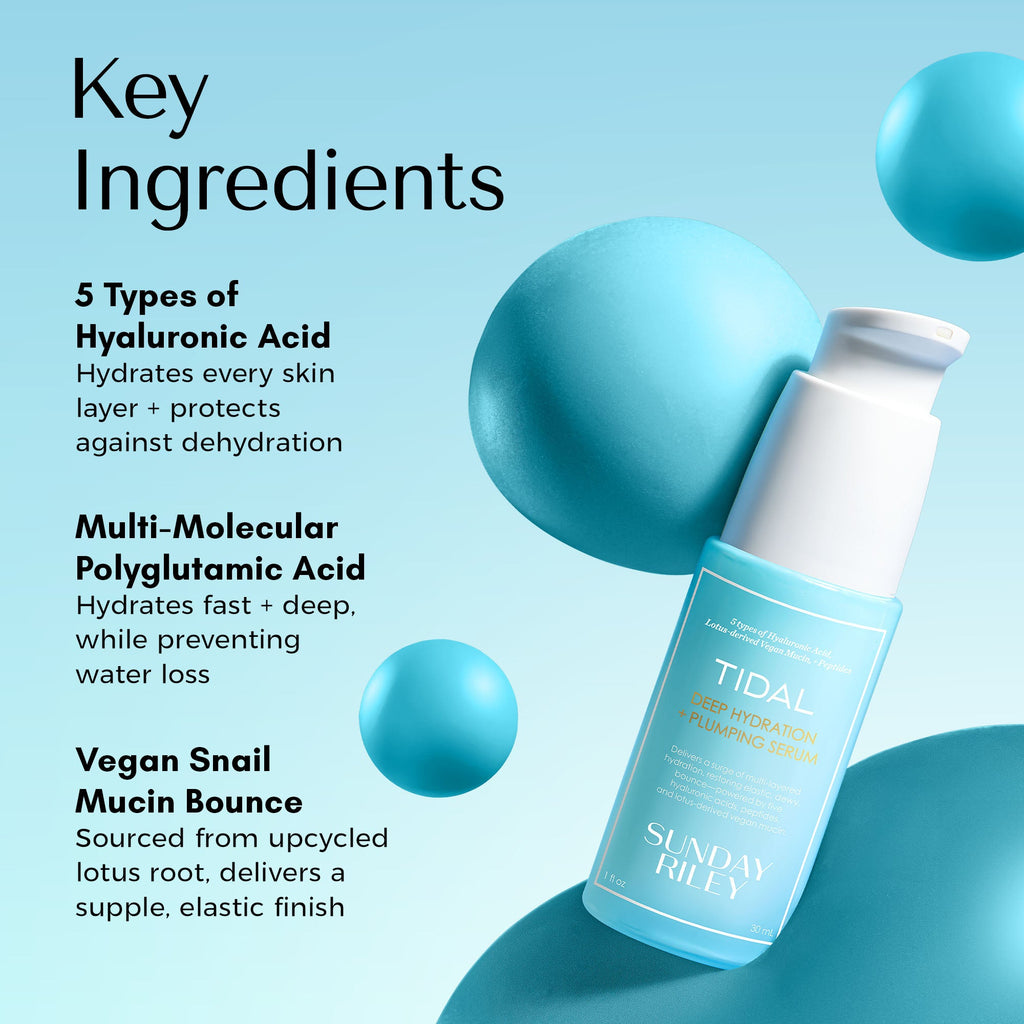 Sunday Riley Tidal Deep Hydration + Plumping Serum 30ml