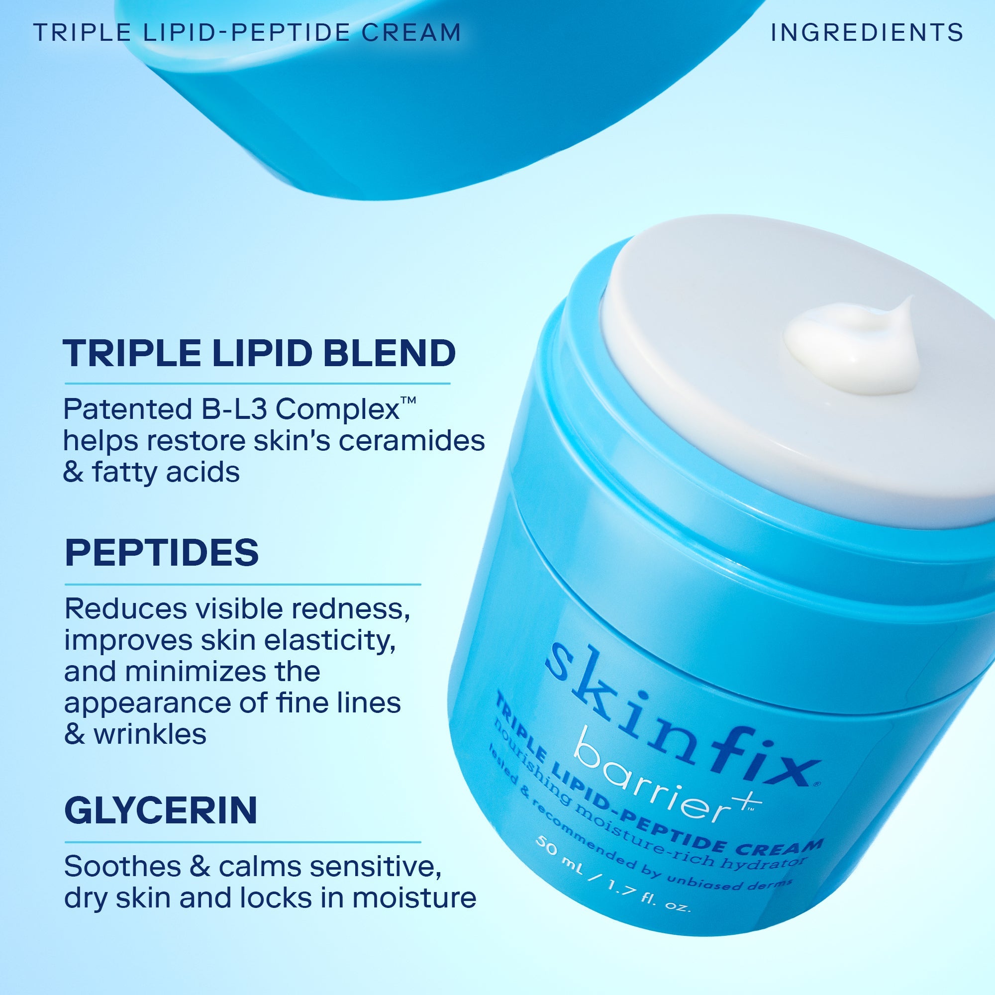 Skinfix Barrier+ Triple Lipid-Peptide Cream 30ml